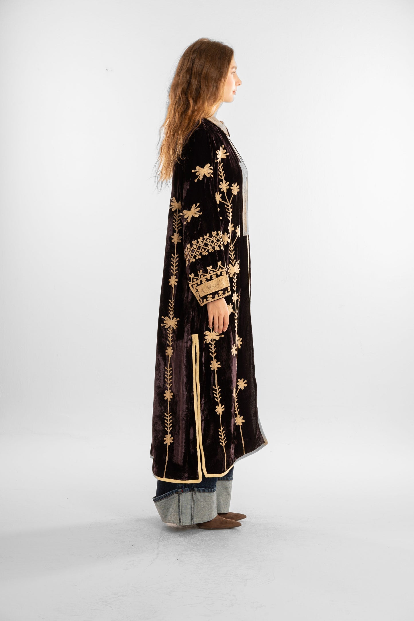 Velvet Embroidered coat