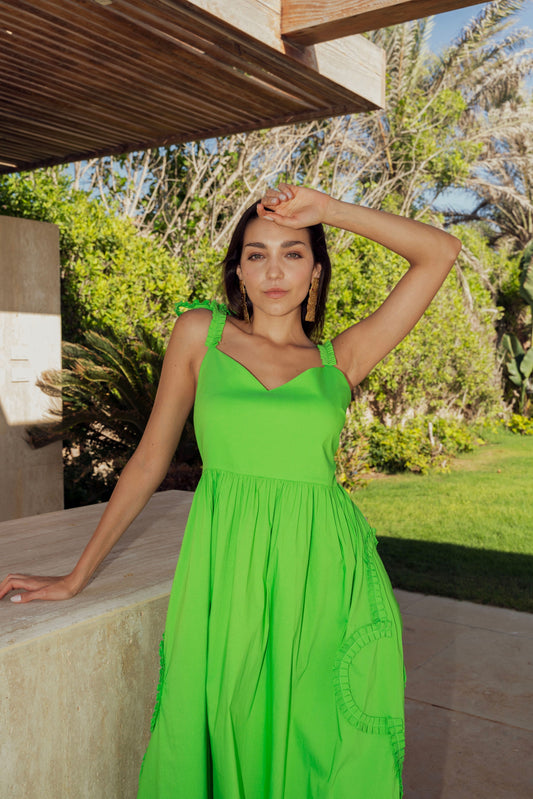Lime Breeze Summer Dress.