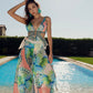 Tropical Print Cover-Up Pants.