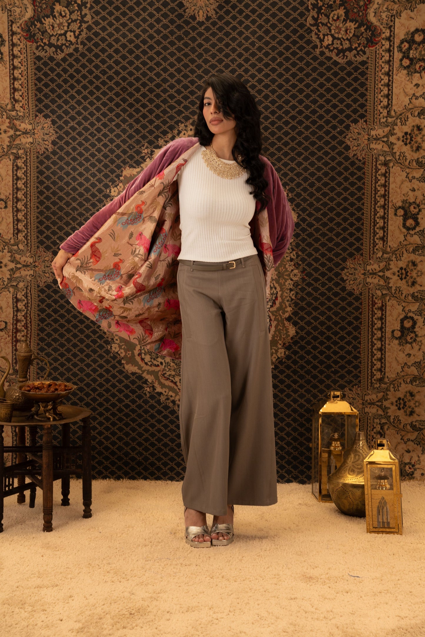 Double-Faced Velvet Kaftan