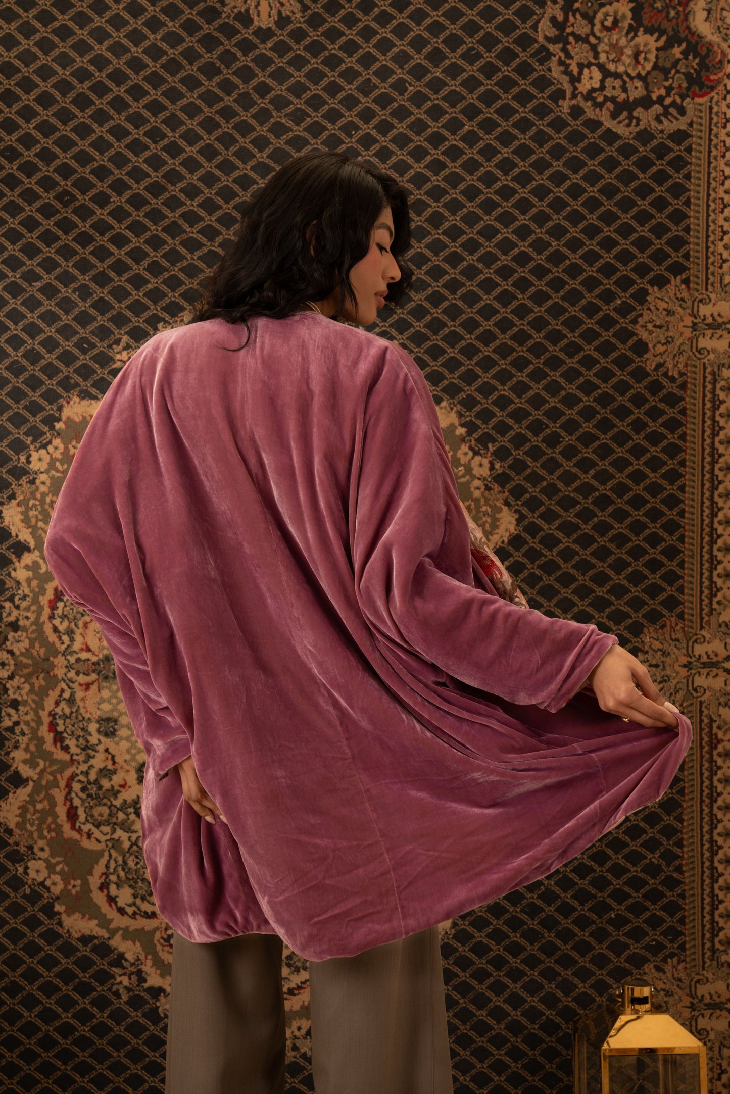 Double-Faced Velvet Kaftan