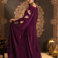 Purple Velvet Kaftan