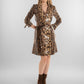 Leopard Print Belted Mini Dress