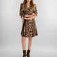Leopard Print Belted Mini Dress