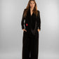 Black Velvet Wide-Leg Pants