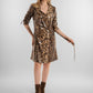 Leopard Print Belted Mini Dress