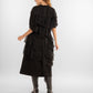 Black Layered Chiffon Dress