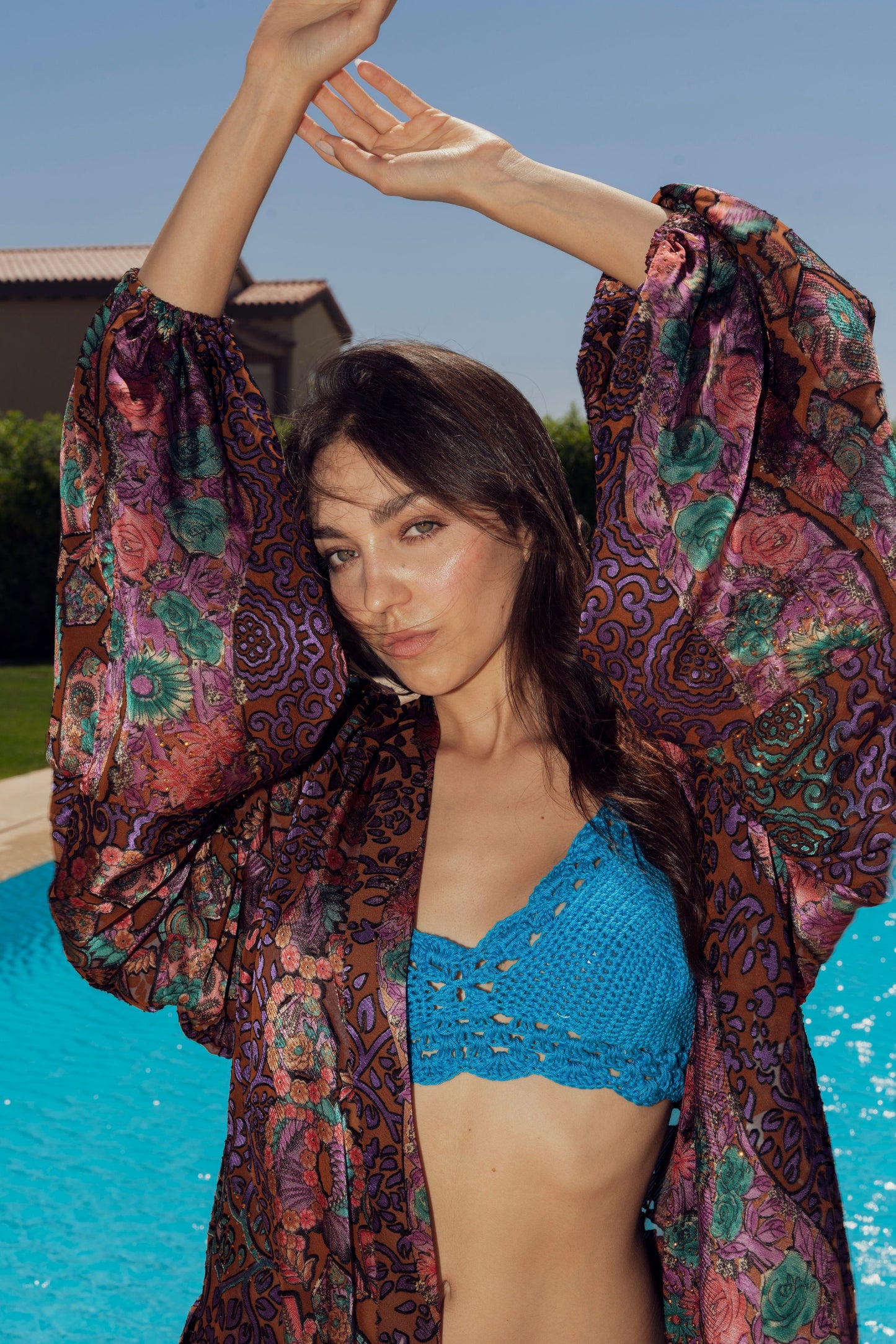 Floral Kimono Cover-Up.