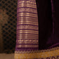Purple Velvet Kaftan with Gold Details