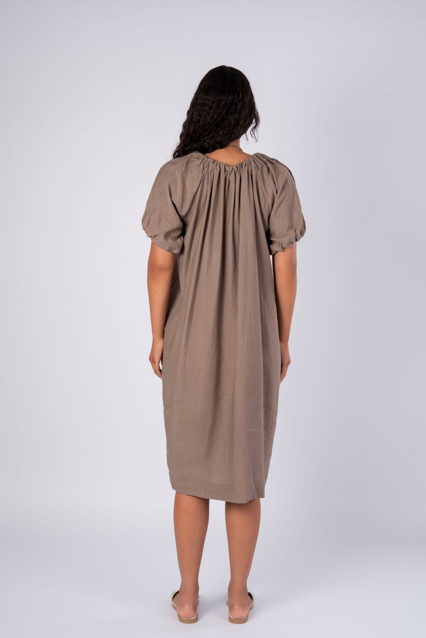 short brown dress