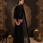 Elegant Black Kaftan with Red Embroidery