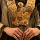 Elegant olive Kaftan with Gold Embroidery