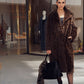 ANIMAL PRINT FAUX FUR COAT