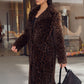 ANIMAL PRINT FAUX FUR COAT