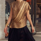 Gold Silk satin blouse