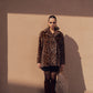 ANIMAL PRINT FAUX FUR MINI COAT