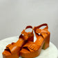 Orange Heel Sandal