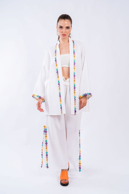 White Cardigan Wrap