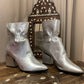 METALLIC Ankle Boots