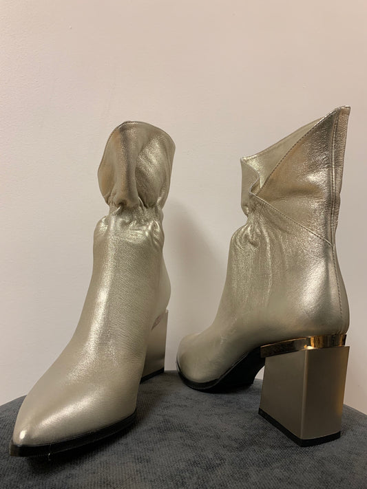 METALLIC Ankle Boots