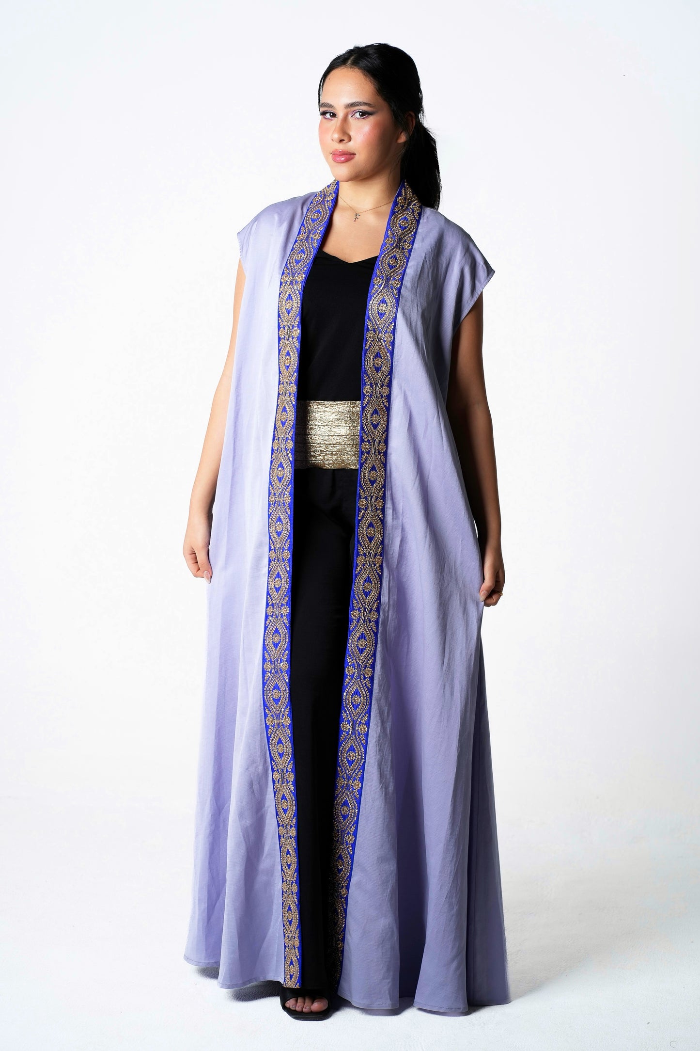 Lavendar Linen Kaftan