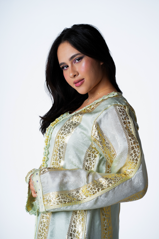 Golden Leopard Kaftan