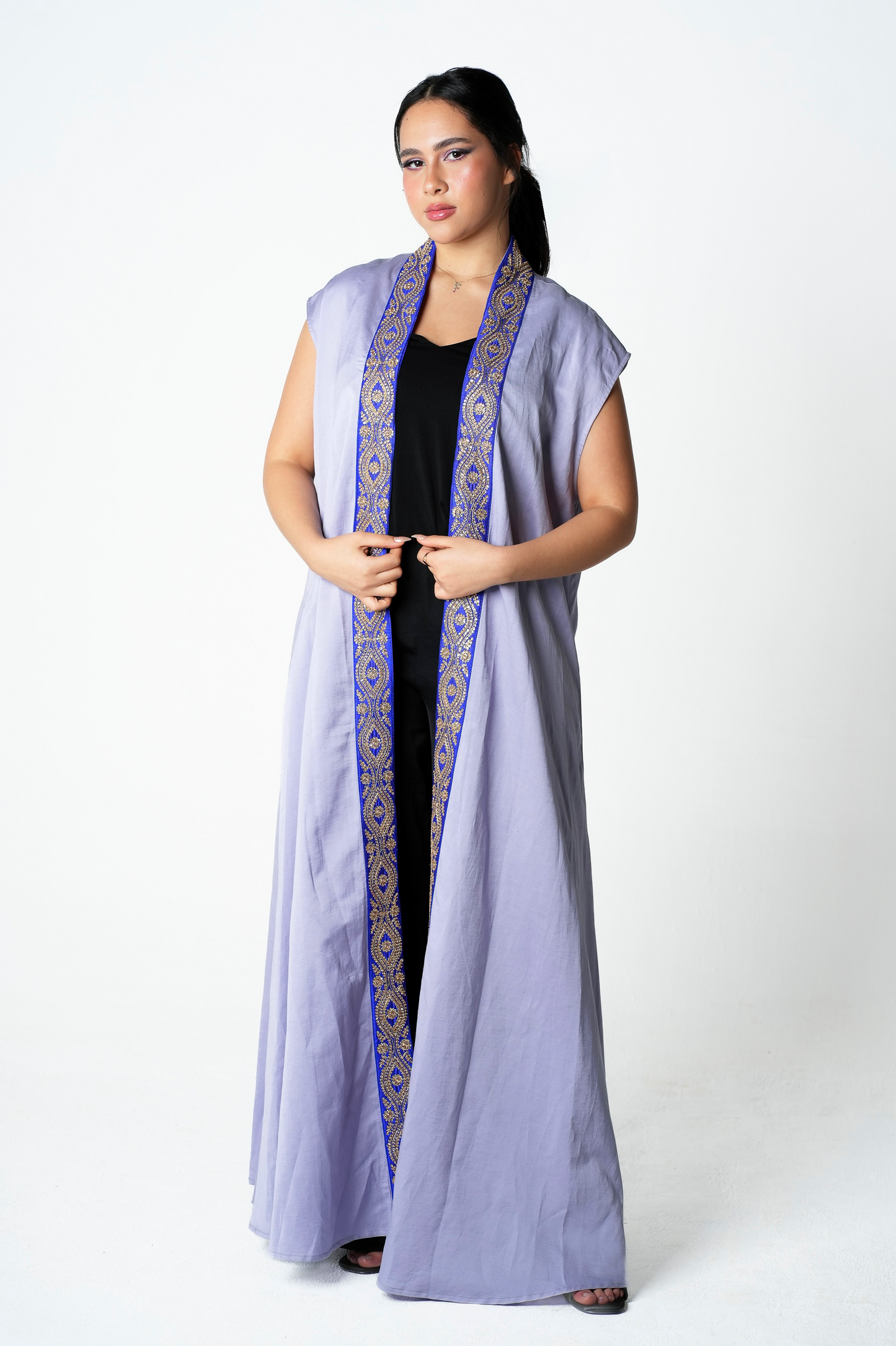 Lavendar Linen Kaftan